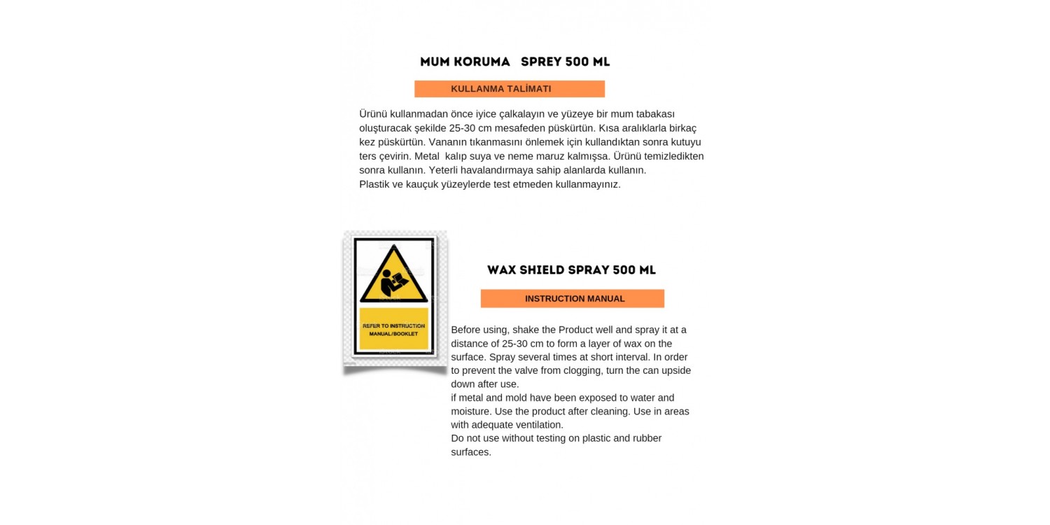 AEROFIX MUM KORUMA SPREY (500 ML) KOROZYON KORUYUCU SPREY 